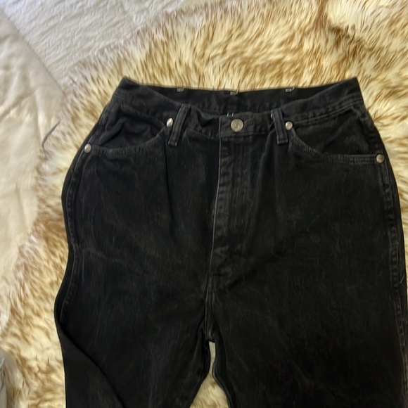 Wrangler Jeans 11X36 Black Old School High Rise  Wrangler Jeans straight leg - Picture 5 of 7